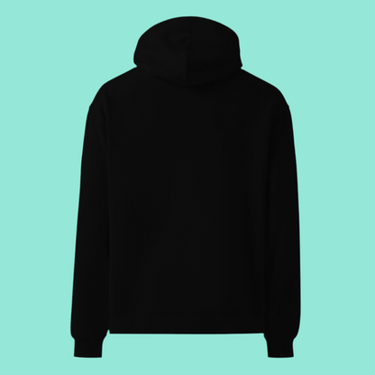 Surrounded Around Clouds Oversized Hoodie – BLACK